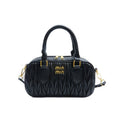 Niche pleated mini pillow bag 2025 new shoulder fashion crossbody bag autumn and winter retro handheld bowling bag
