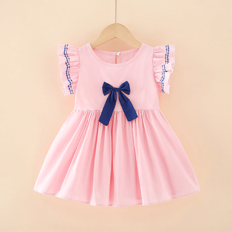 Girls' dresses : new children's clothing, bows, princess dresses for girls (sizes for mid-to-large children), dropshipping available