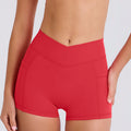 High elastic halter sports intimates bra beautiful back bra cross waist fitness three-quarter shorts yoga wear sports suit