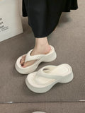 Eva soft sole flip-flops - new women's style, anti-odor, thick sole, height increasing, fashionable and minimalist