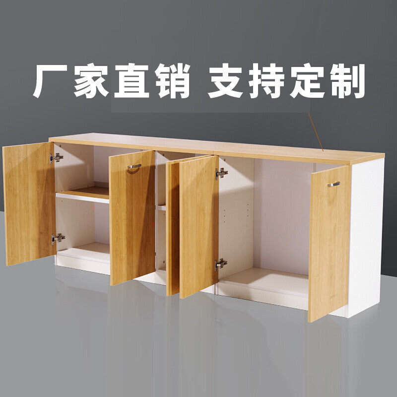Low cabinet storage unit, minimalist modern office furniture, wooden low cabinet, office cabinet, file cabinet set