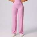 Fashionnew arrivalloose fitness pants women's high waist hip lifting wide leg sports pants outwearslimming lookstraight-leg yoga pants
