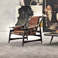 Hunting sofa chair designer single solid wood ash casual chair for home lounge chair balcony bulk white embryo hunting chair