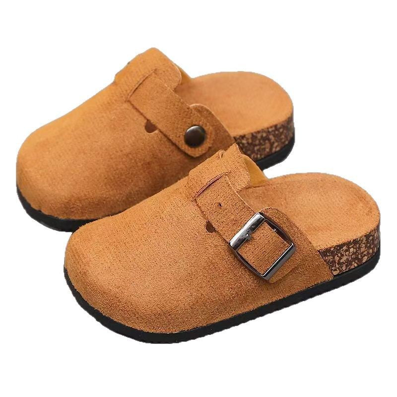 Kids' birkenstock-style sandals: korean fashion, thick-soled, open-toe, retro-style slippers for boys and girls