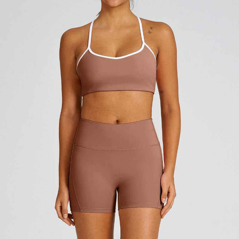 high waist hip lifting yoga shorts slimming look tight suspender beautiful back running sports intimates yoga suit for women