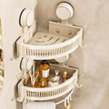 Triangular bathroom cabinet suction cup wall-mounted washbasin storage rack corner bathroom storage rack wall-mounted bathroom