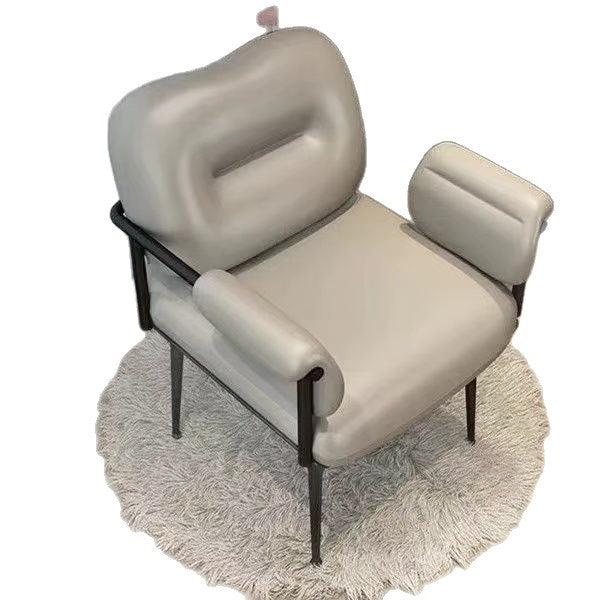 Influencer chair makeup vanity chair desk chair nordic ins light luxury dining chair casual backrest combination dressing chair nail art chair