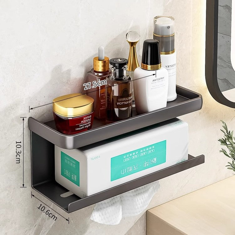 Face towel storage box Wall-mounted non-punching paper towel holder Disposable facial tissue rack for paper toilet carton