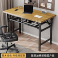 Newly added double-layer storage model [legs + cross brace] yellow wood grain color