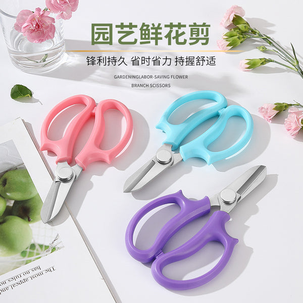 Floral scissors stainless steel pruning shears flower shop flower shears garden bonsai tools branch shears manufacturer scissors wholesale