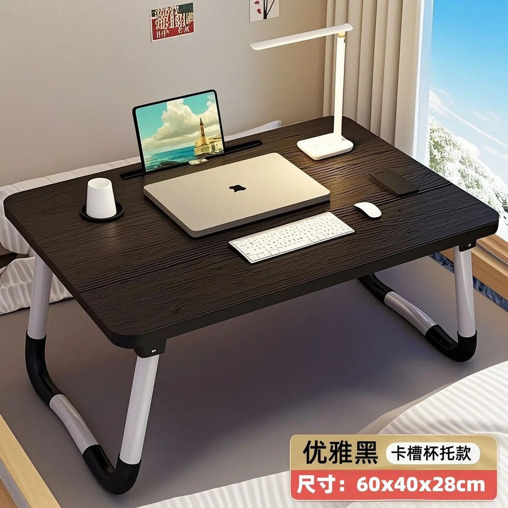 Bedside desk folding small table student dormitory writing desk dorm room essential laptop table assembly-free