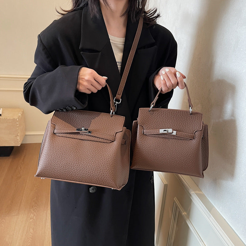 Premium women's big bag 2025 popular new trendy fashion portable large capacity shoulder bag versatile messenger bag