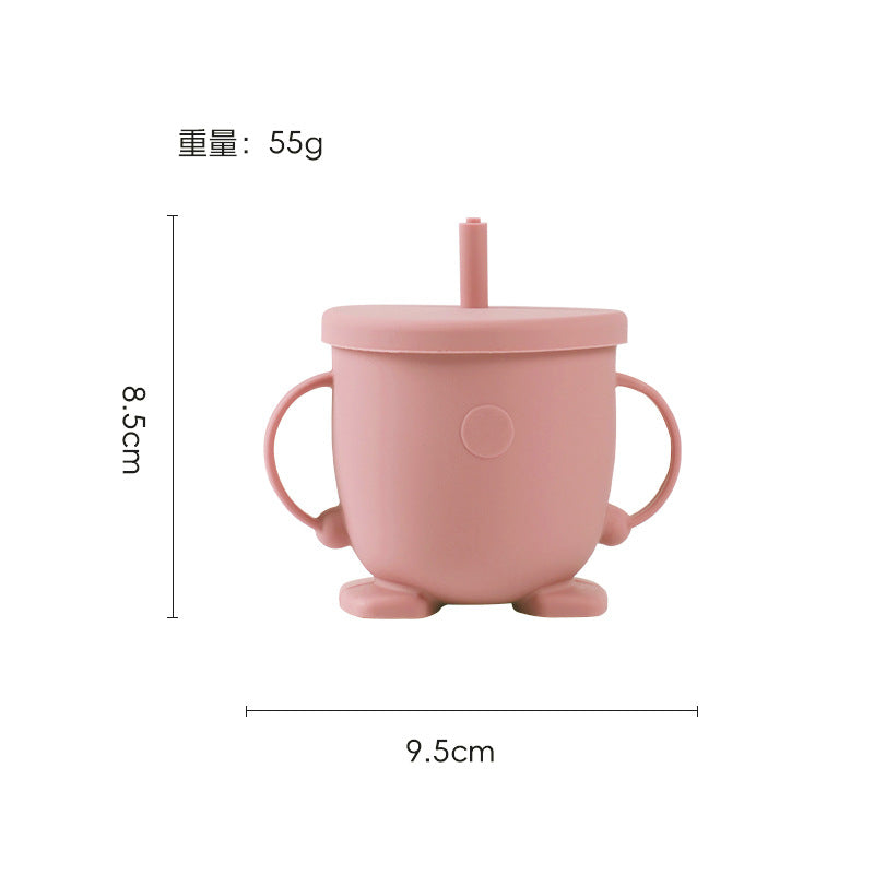 Silicone kids' meal set: baby food training suction bowl, food-grade fork and spoon, feeding utensils for babies