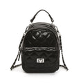Korean style minimalist diamond pattern soft leather backpack for women, 2025 new fashionable and unique small backpack, simple shoulder travel bag