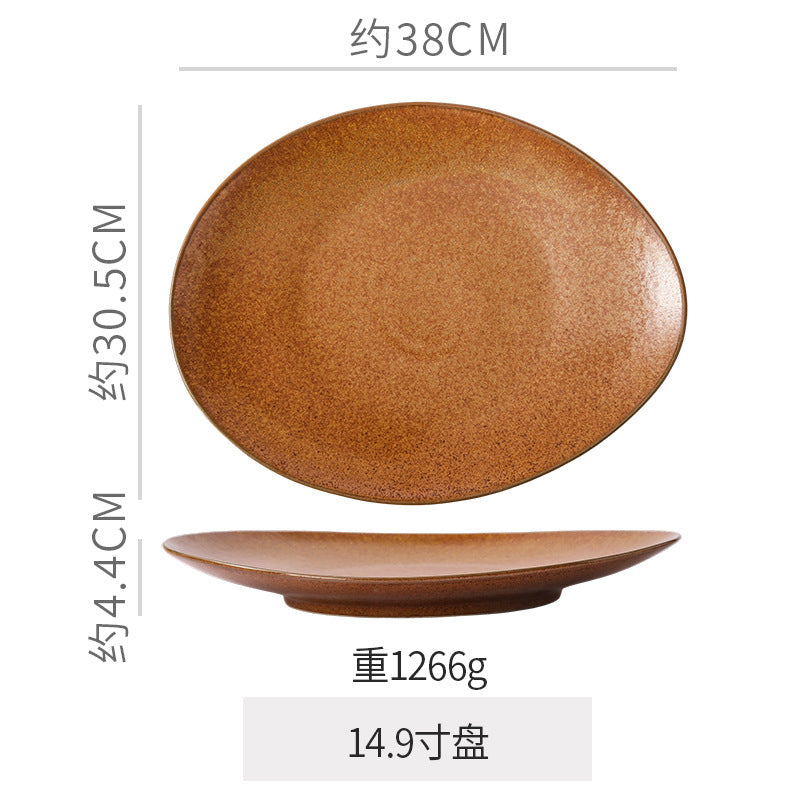 Vintage irregular high-end bowls, plates, and dishes - restaurant, hotel, and home tableware - unique dinnerware for serving dishes, desserts, rice bowls, and plating