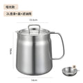 Multifunctional 304 stainless steel deep fryer with strainer, kitchen home use grease separator, lard container, large capacity oil storage pot