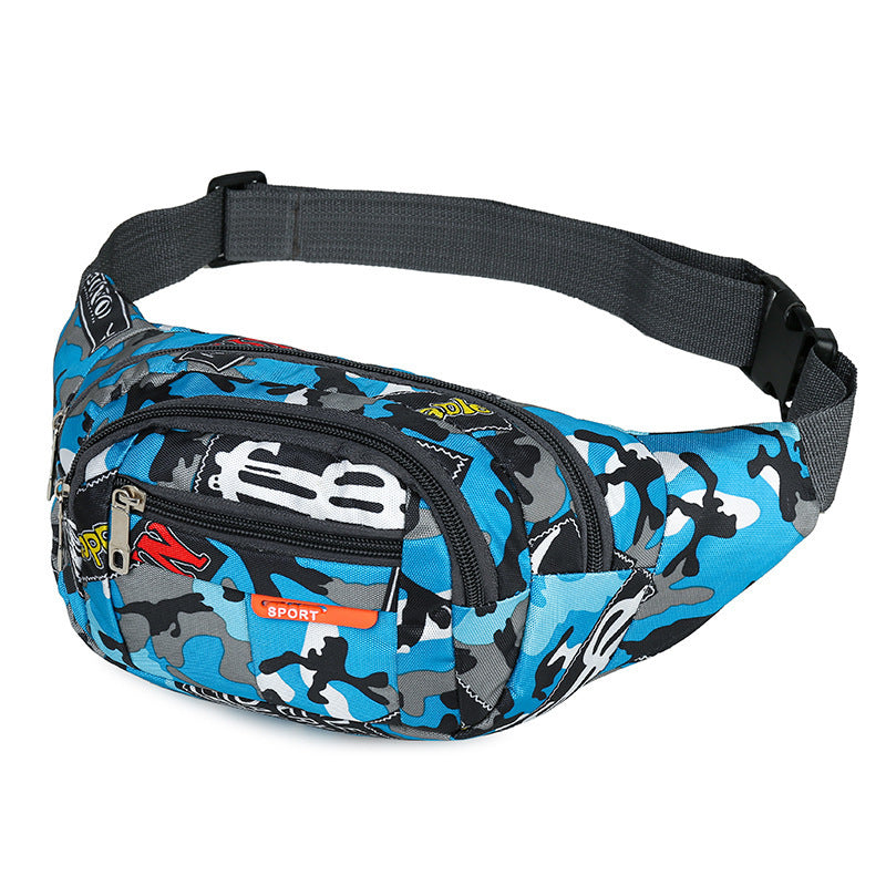 Cross-border new ins tide brand breast bag student sports fanny pack tide brand shoulder messenger bag casual men's breast bag