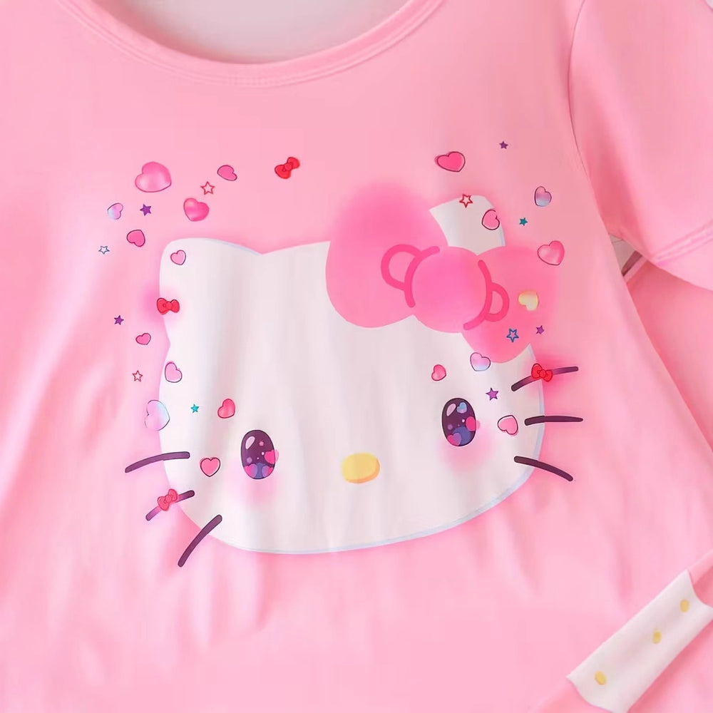 wholesale: girls' short-sleeve pajama sets - lightweight spring/autumn styles for big kids. stylish and trendy loungewear