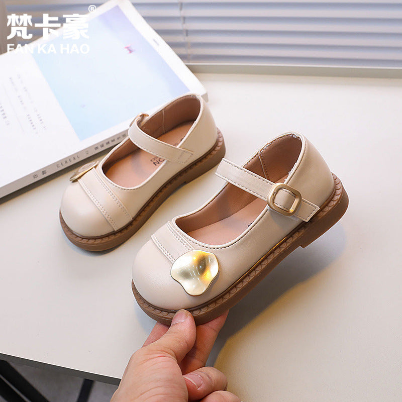 Vancahao girls' french mary jane shoes - new autumn  collection, british style black leather shoes, perfect with skirts