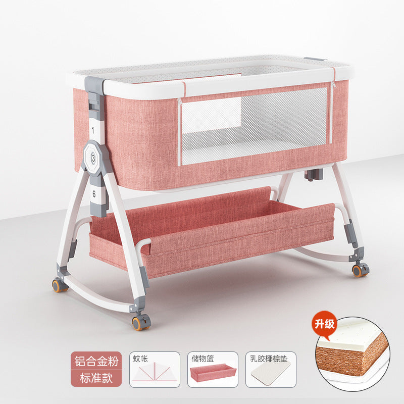 Baby crib - portable, foldable, multi-functional bassinet - newborn & toddler convertible bed