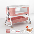 Aluminum alloy cherry blossom powder + coconut palm latex mat + storage basket + mosquito net