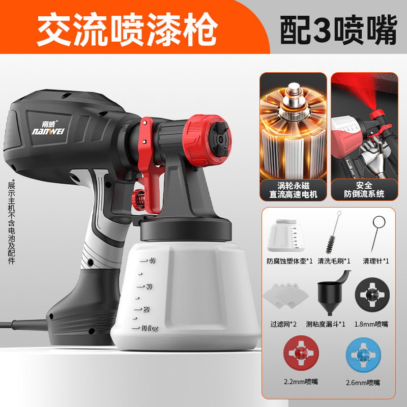 Nanwei electric paint gun paint latex paint spray gun sprayer for home lithium electric paint machine atomization disinfection watering can