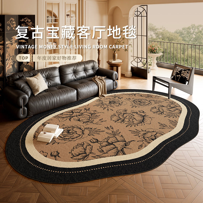 Carpet living room french retronew arrival stain-resistant and easy-care bedside blanket sofa coffee table asymmetrical shaped mat