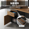Executive office desk, modern minimalist manager's desk with computer drawer, office desk and chair set for employees