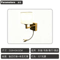 Accessible luxury fabric wall lamp cross-border hotel bedside reading lamp soft tube adjustable spotlight bedroom corridor indoor wall lamp