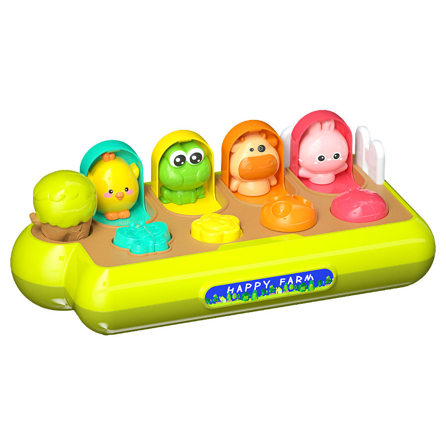 Cross-border farm peek-a-boo baby memory training baby puzzle parent-child interaction color matching early education toys