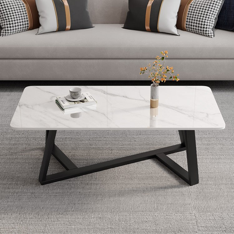 Accessible luxury office coffee table modern casual living room for home small apartment coffee table rectangular coffee table table rock slab
