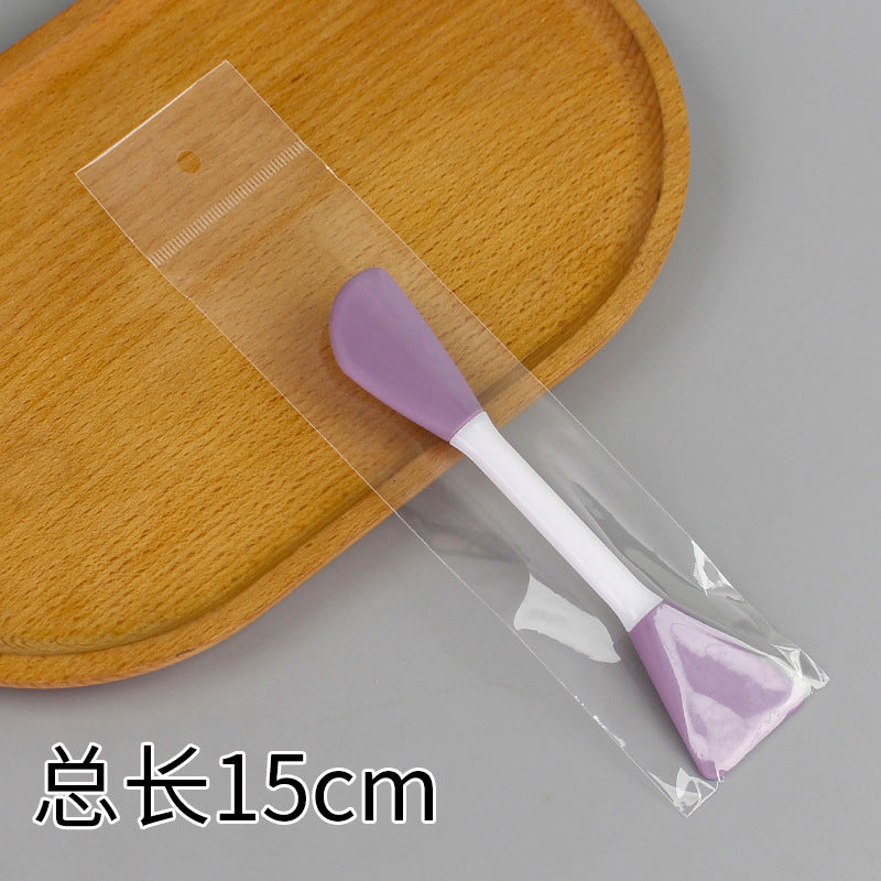 Beauty silicone brush facial mask brush makeup brush soft bristle head brush mud mask beauty tool fan-shaped fruit acid brush