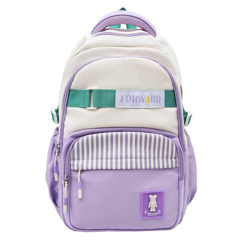 Spring and summer new large-capacity schoolbag Korean version of Japanese cute girl backpack fashion junior high school student schoolbag