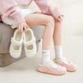 Fleece-lined beanie shoes for women winter 2026 new arrivalthick sole mary jane fur shoes outwear flats slip-on cotton shoes for women