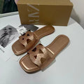 Za new 2024 fashion sandals: square toe, single strap, cutout design, open-toe, backless mules for women