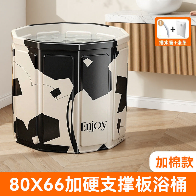 Bath bucket kids foldable baby bath bucket for home adult thickened bath tub bath tub winter full body bath bucket
