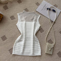 Lazy work clothing style silmsweet knitting vest women's summer sleeveless patchworksense of design topselegant suspender