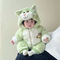 Winter clothing for men and women, baby heattech rompers, baby onesies, thickened newborn cute super cute outing clothes