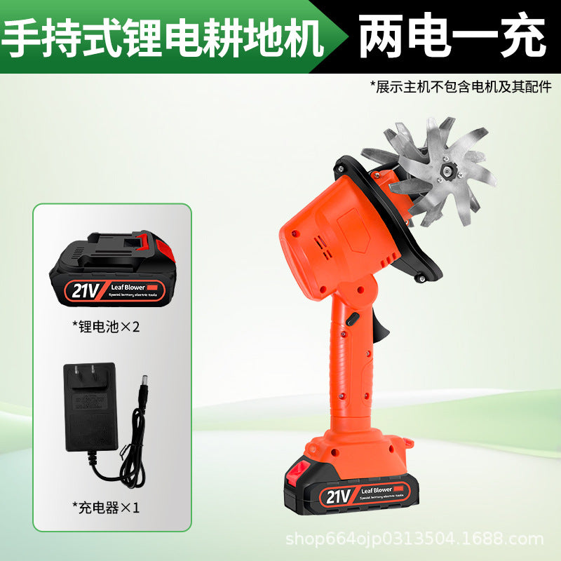 New arrival lithium battery soil loosening machine small for home handheld electric hoe garden bonsai weeding and soil turning wireless micro tillage machine