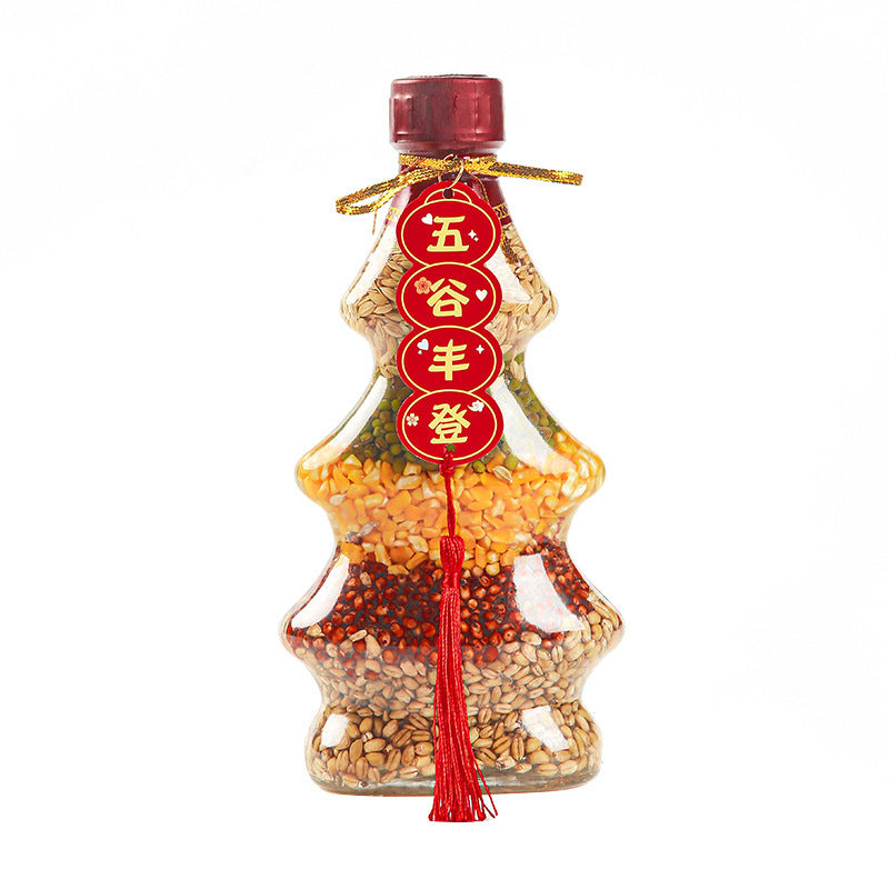 Harvest prosperity mixed grain ornament - "rising step by step" - housewarming & moving in decoration - new home setup & housewarming ceremony decor