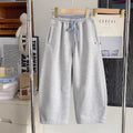 Korean style fashion spring new arrival sports casual pants  spring and autumn hot style loose versatile drawstring scimitar sweatpants for women