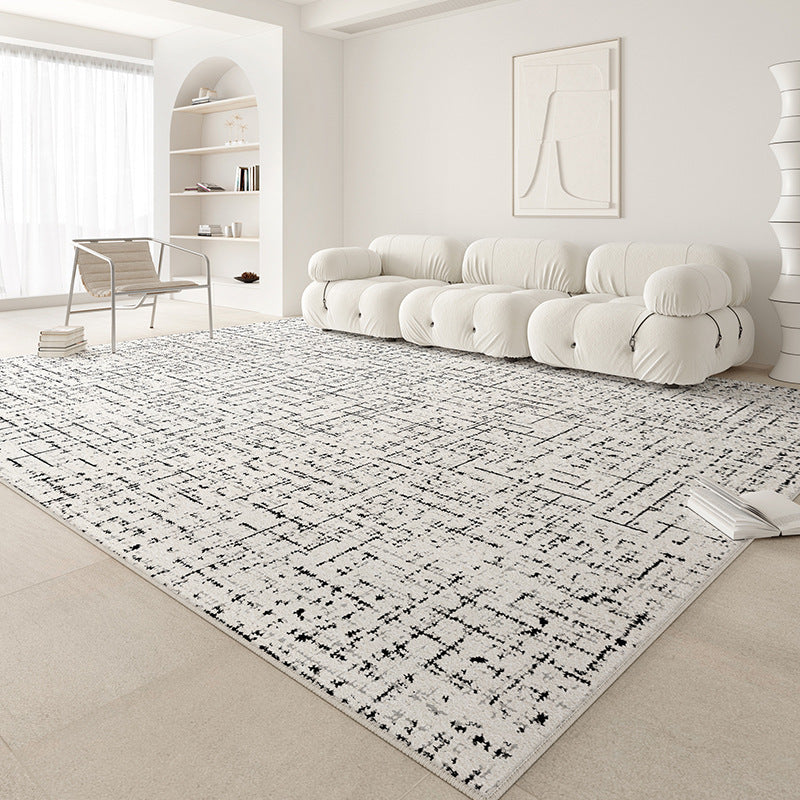 Distributed carpet living room classy sense  new style stain-resistant, wash-free, wipeable cream style pure color waterproof maintenance-free floor