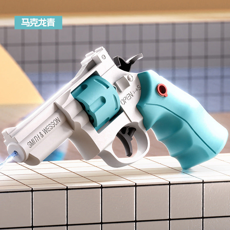 New left-handed revolver water gun - manual, continuous spray, summer outdoor beach water gun toy - wholesale for kids