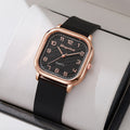 Shangmei square arabic numerals scale silicone strap fashion quartz women's watch factory direct sales wholesale