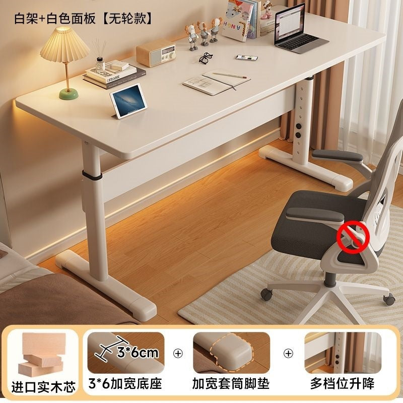 Adjustable height desk for home, student writing, and learning - compact desktop computer desk for small spaces, kids' height-adjustable study table, gaming desk