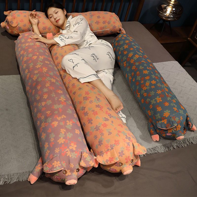 Three-layer pig jacquard bench girl sleeping bed leg clamp pregnant woman side sleeping pillow bedroom cushion bedside cushion