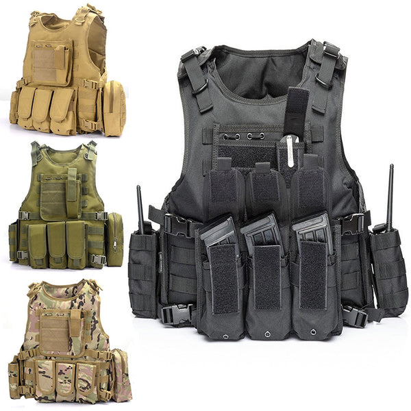 Outdoor CS tactical vest, military fan vest, body armor, Geely clothing, field survival equipment, protective clothing, camouflage clothing