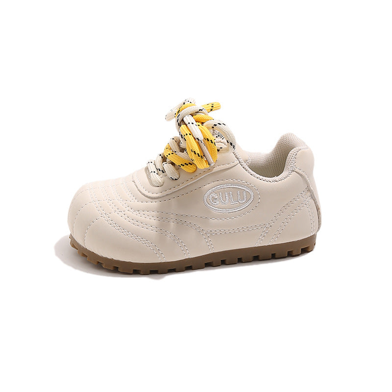 ins children's moral training shoes 2025 spring and autumn new Korean version girls soft-soled Forrest Gump shoes boys casual sports shoes