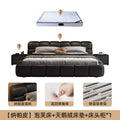 Puff bed + velvet latex mattress + cabinet * 1 combination