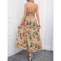 listing: new  women's elegant bandeau date night printed dress